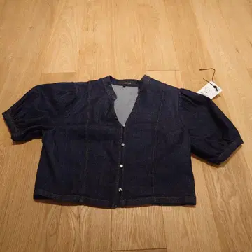 ZARA 다크 데님 크롭 자켓