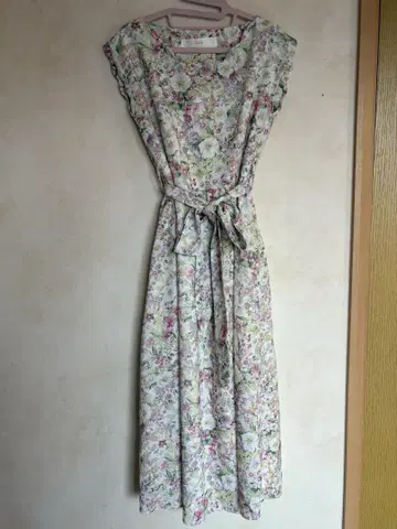 TOCCO closet 꽃무늬 허리 리본 포함 원피스