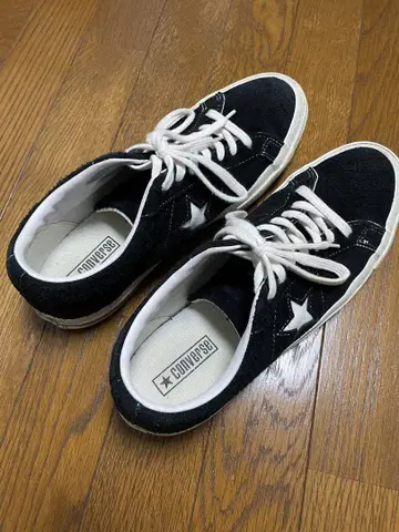 CONVERSE 와스타 블랙 스웨이드 27.5cm