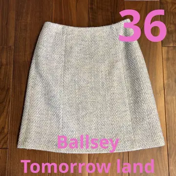 BALLSEY 투모로우랜드 스커트 트위드 헤링본 36