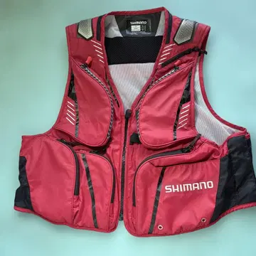 SHIMANO 은어 낚시 베스트 레드 M 사이즈