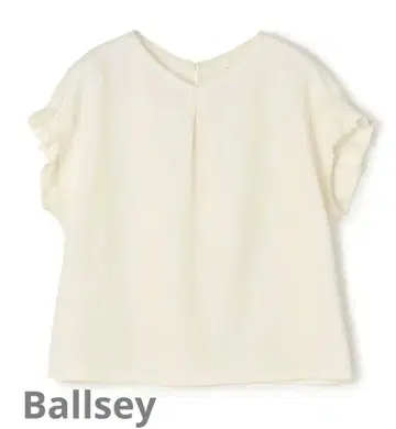 새상품 Ballsey 폴리에스테르 레이온 칼라미 턱 슬리브 블라우스