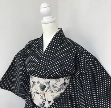 단의 목화 기모노 풀 오더 봄 가을 겨울용 도트