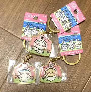 치이카와 이나바의 흰 토끼 3종 지역 한정 키링