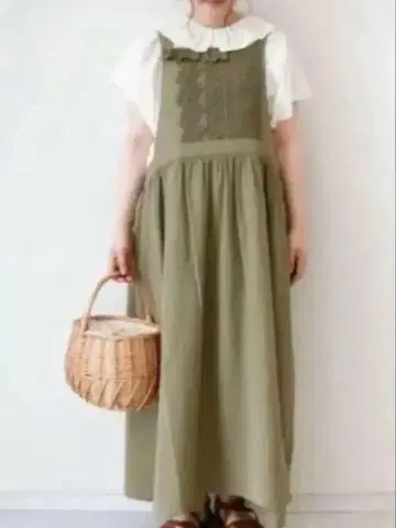 SamansaMos2 레이스 카키색 다브리에 미사용