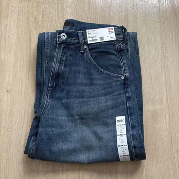 UNIQLO 다크 블루 와이드 레그 데님 23/34