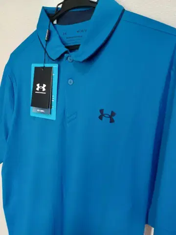언더아머 아이소 골프 피케 셔츠 M 파랑 미사용 새상품 정가 9900엔