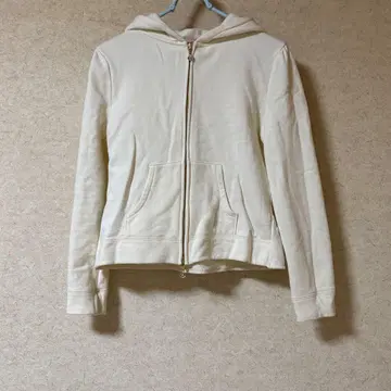 [세탁 가능!] FRILL HOODIE 후드티 아이보리