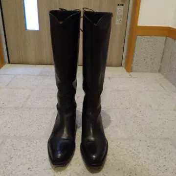 사토레 레이스업 롱 부츠