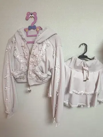리본 후드티 셋업 LIZLISA 리즈리사