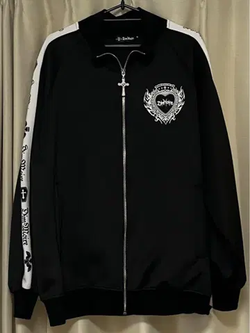 DimMoire 디무모아르 로고 프린트 저지 상의 BLACK