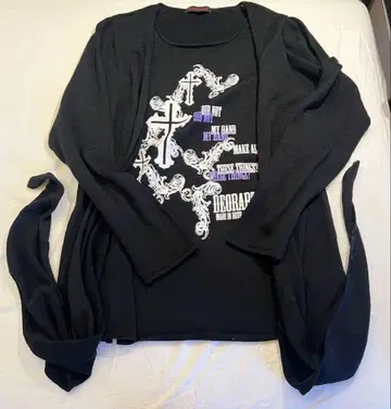 Deorart 블랙 긴팔 가디건