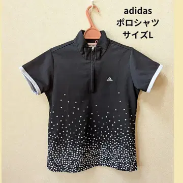 adidas 피케 셔츠 사이즈 L 도트 무늬