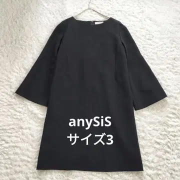 anySiS 세레모니 포멀 플레어 슬리브 원피스 네이비 3