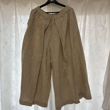 SO 에스오 린넨 베이지 와이드 팬츠