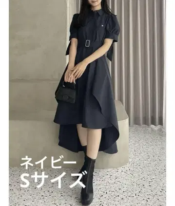 POLO BCS x dazzlin 밑단 레이어드 셔츠 원피스