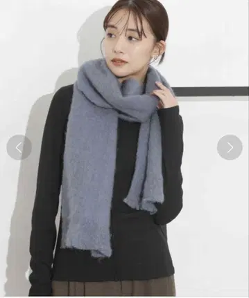 폭스포드 모헤어 울 스톨 그레이 머플러 30 x 170