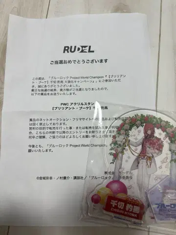 블루 록 pwc 리얼 굿즈 치기리 효마