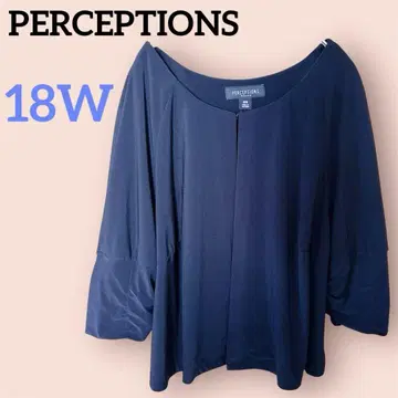 새상품급 PERCEPTIONS [ 18W ] 가디건 블랙