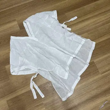 린넨 블라우스 화이트