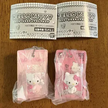 헬로키티 패키지 미니어처 컬렉션 가챠 2개 세트