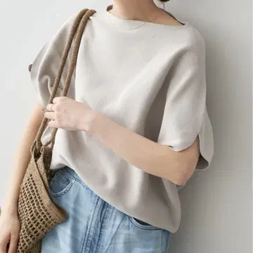 Spick and Span 보트넥 뉴앙스 풀오버