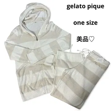 새상품급 gelato pique 후드티 롱팬츠 룸웨어 상하의 세트