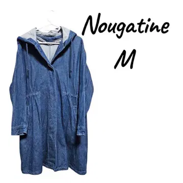 Nougatine 후드 부착 데님 오버 자켓 M