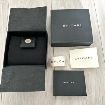 BULGARI 캔버스 블랙 접이식 지갑 미사용 새상품