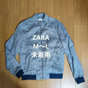 [ 미착용 ] ZARA MAN/자라 스탠드 카라 자켓 M 블루 그레이