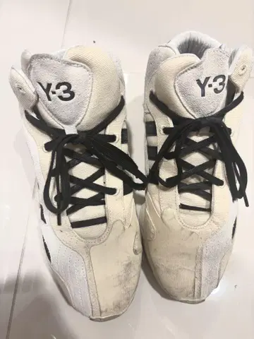Y-3 하이컷 스니커즈 화이트 25.5cm