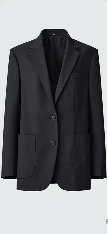 UNIQLO C 오버 사이즈 자켓 블랙