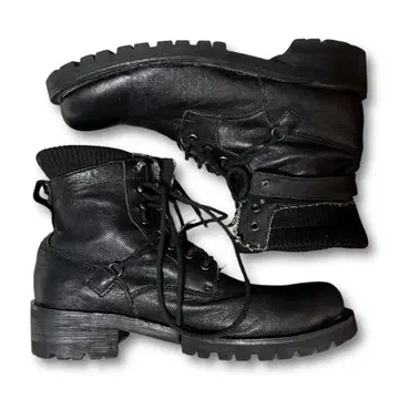 JACK ROSE lace up high cut leather boots