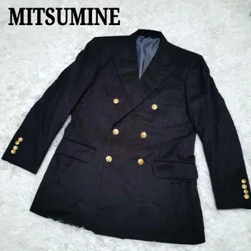 MITSUMINE 미츠미네 테일러드 자켓 네이비 골드 버튼 더블