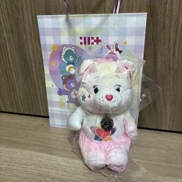 케어베어 ILLIT 원희 봉제 인형 쇼핑백 포함