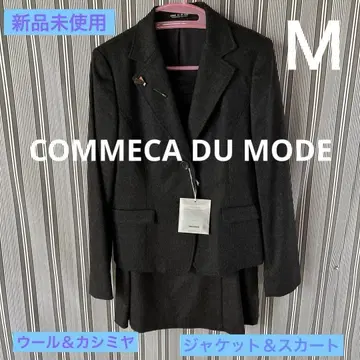 [  ] 블랙 수트 자켓과 스커트 세트 울 캐시미어