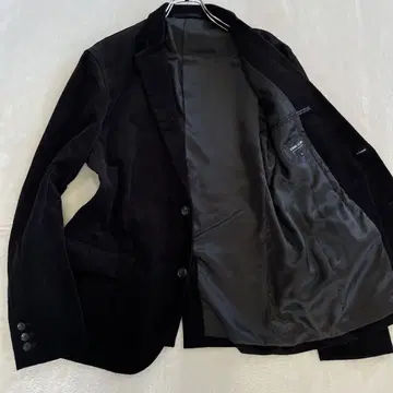 COMME CA ISM 테일러드 자켓 XL 코듀로이 블랙