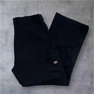 Dickies 더블니 와이드 워크 팬츠 블랙 W31