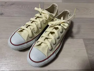 컨버스 ALL STAR 크림색 스니커즈 22.5cm
