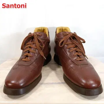 [ 스테디셀러 ] 산토니 가죽 스니커즈 미들컷 Santoni