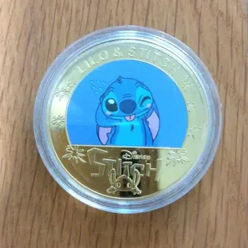 [ 미개봉 ] 스티치 골드 메달 월트 디즈니 100주년