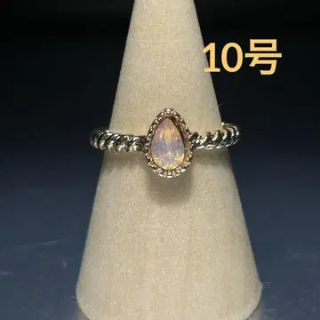 빈티지 패션 반지 골드 10호 스톤 오팔 영형