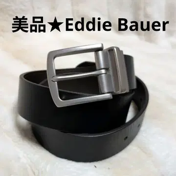 새상품급 Eddie Bauer 가죽 벨트 블랙