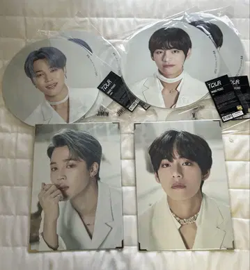 K-POP 투어 프리미엄 사진 부채 세트
