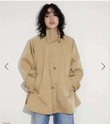 베이지 오버 사이즈 트렌치코트