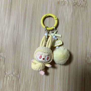 인기 미니 라브부 키링(노랑) 라브부 Labubu 키링