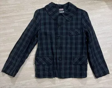 빔즈 보이 자켓 체크 무늬 그린 일본제