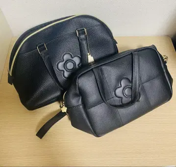 MARY QUANT 블랙 핸드백 중형
