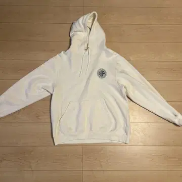 HUF 화이트 후드티 로고