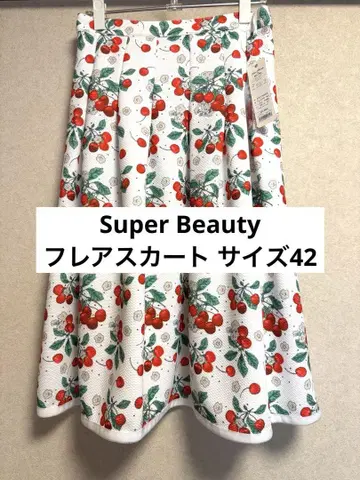 미사용 새상품 Super Beauty 플레어 스커트